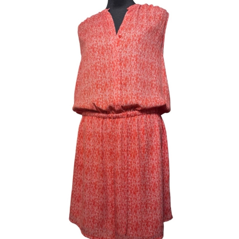 Hilary Radley Orange Sleeveless V-neck Sundress Size 4